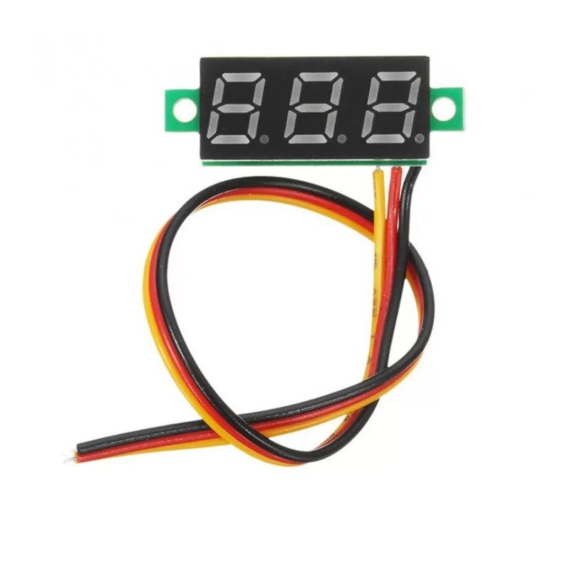 ماژول ولت متر 3 رقمی بدون قاب 3 سیم DC سایز 0.28 اینچ