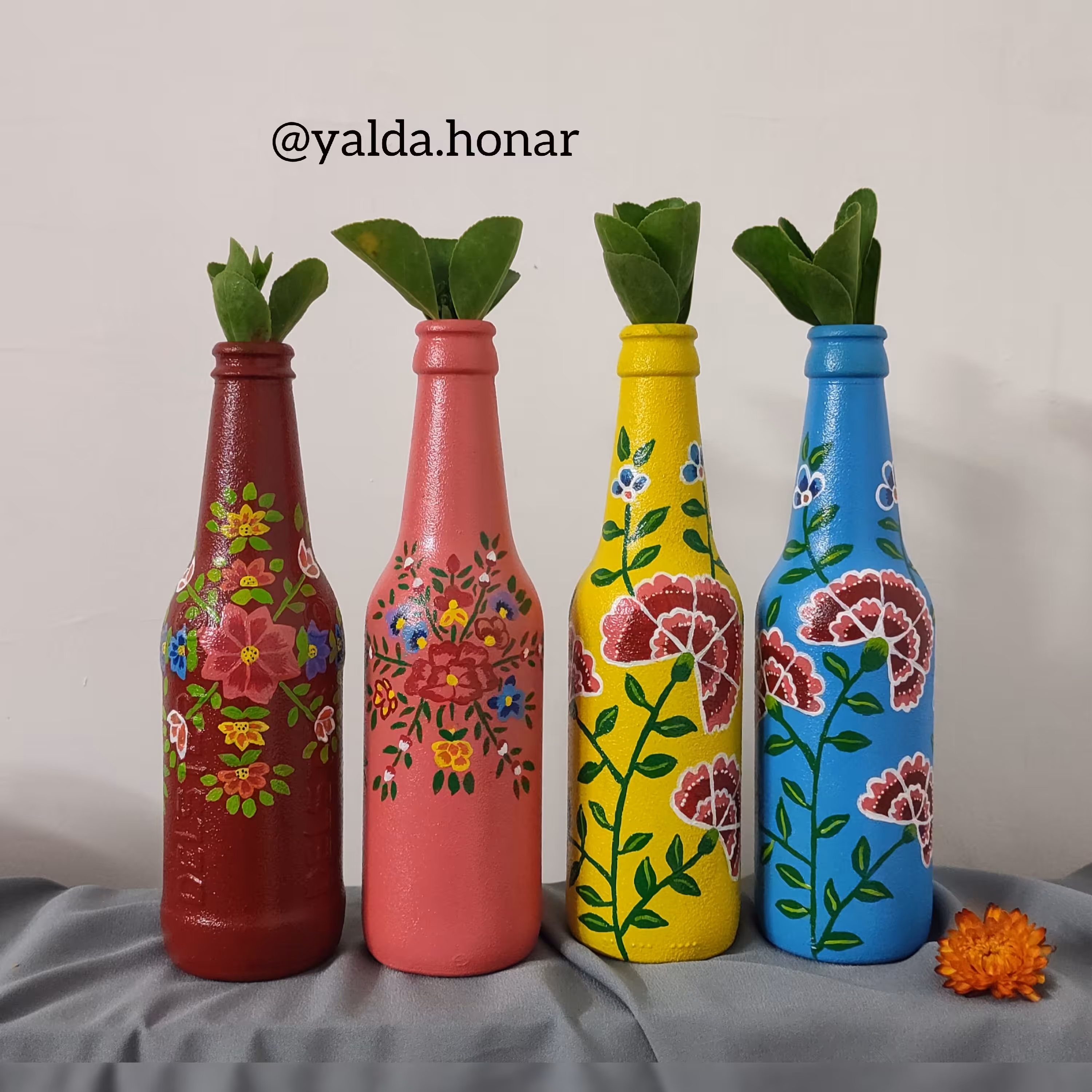 گلدان شیشه ای  کد 6 (پس کرایه)
