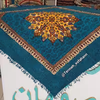 سفره قلمکاری ترنج خیلی خاص رنگ پسته ای 