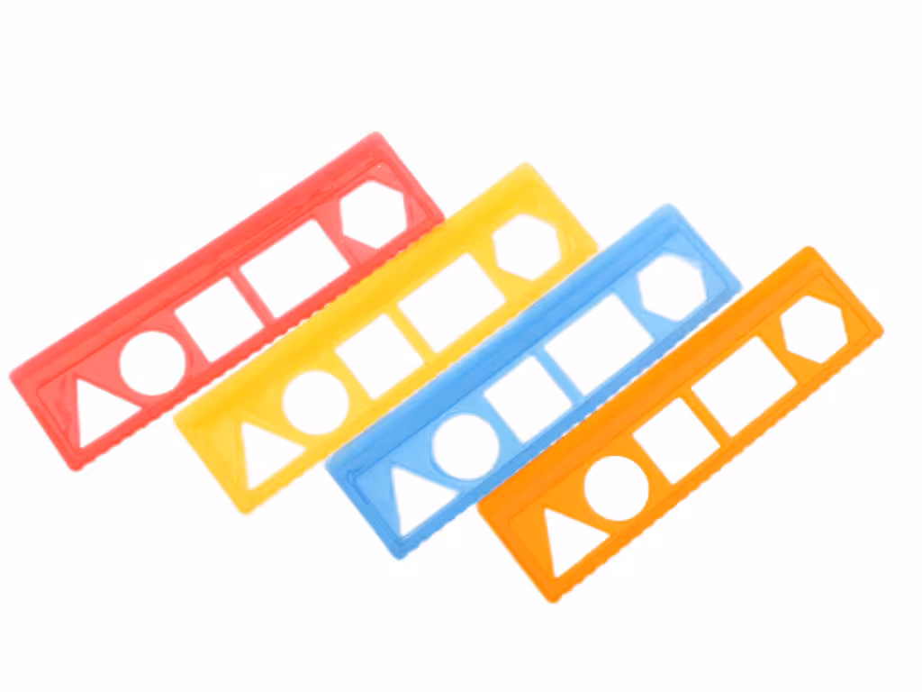 خط کش 15 سانت شابلون دار