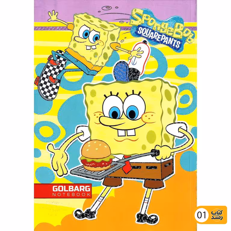 دفتر 80 برگ فانتزی گلبرگ چسبی کد 28