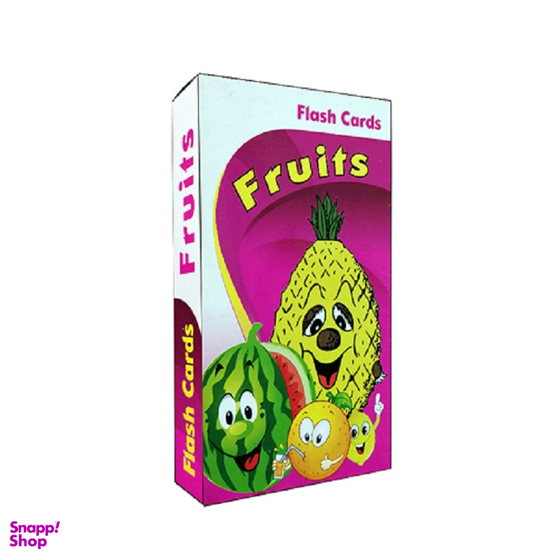 فلش کارت زبان انگلیسی میوه ها کد 101 انتشارات زبان پژوه