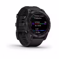 ساعت هوشمند گارمین مدل Fenix 7 Sapphire Solar Carbon Grey DLC Titanium