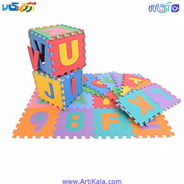 کفپوش فومی پازلی مدل EVA PUZZLE MATH