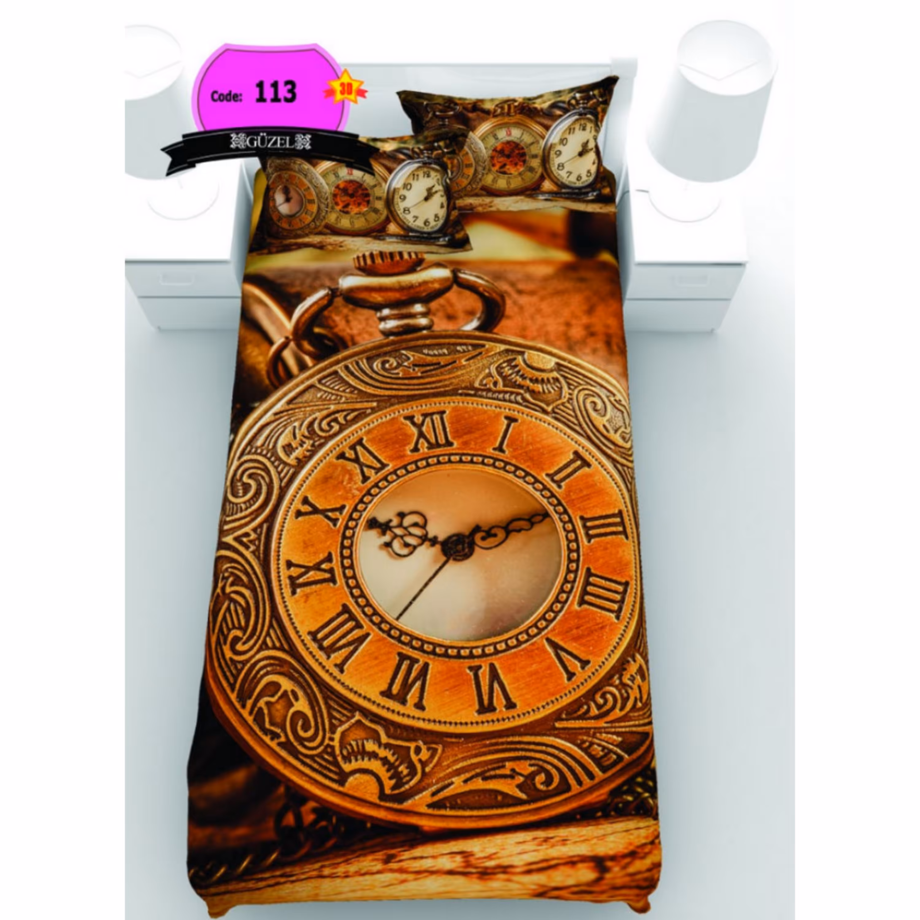 روتختی تک نفره سه بعدی برند گوزل -5 تکه -کد113