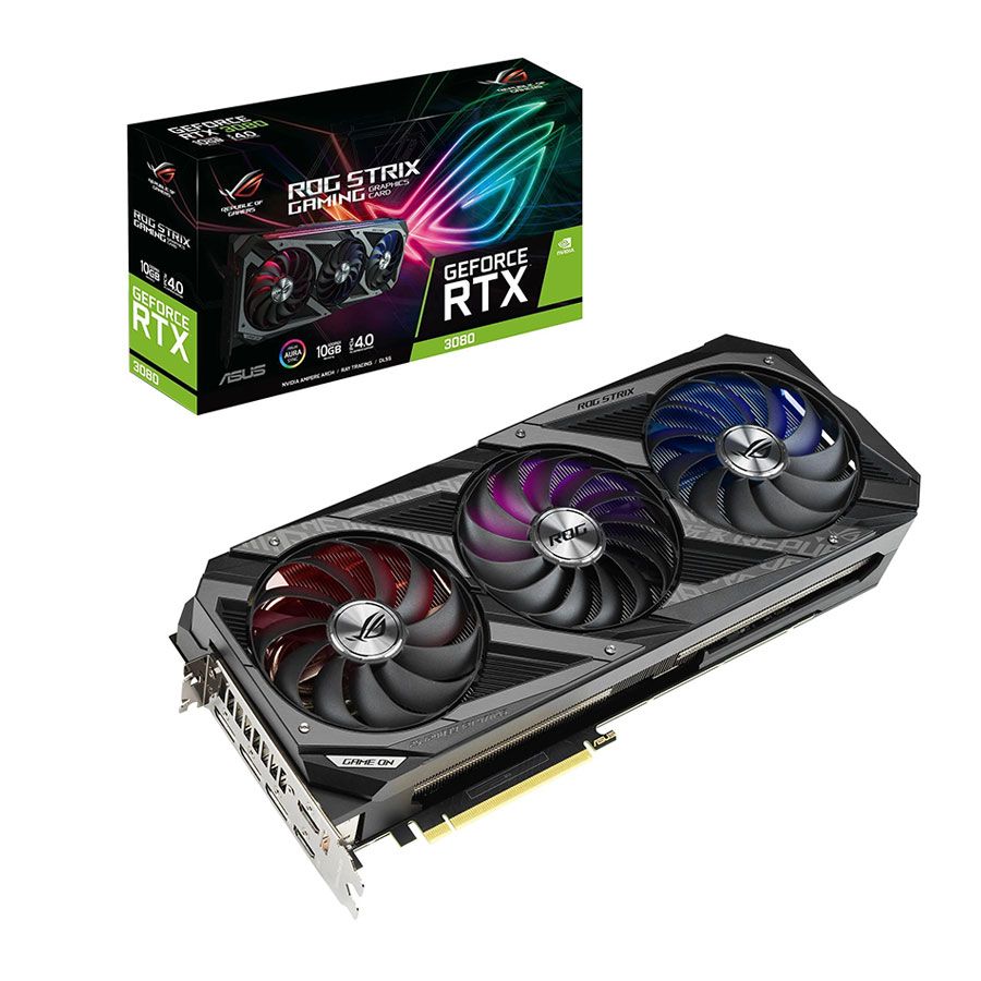 کارت گرافیک  ایسوس  مدل ROG STRIX RTX GAMING 3080 حافظه 10 گیگابایت