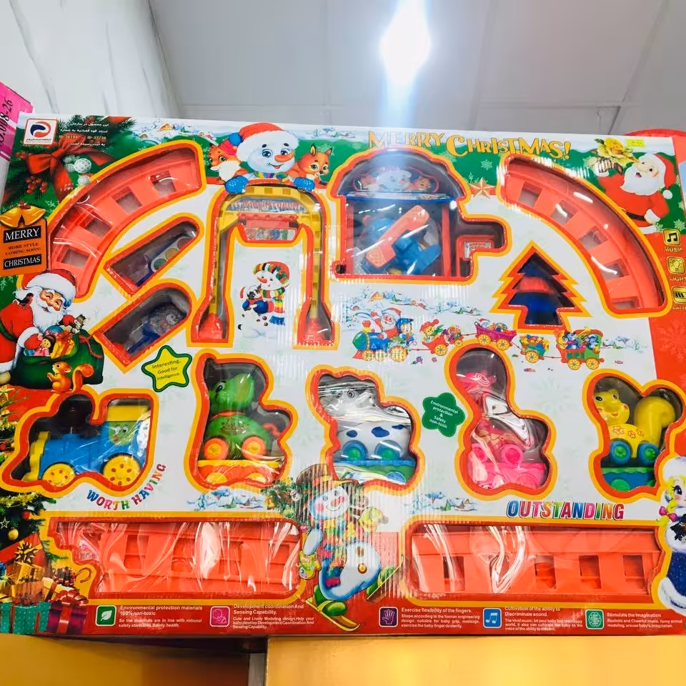 قطار عروسکی نشکن بابانوعل سایز بزرگ 