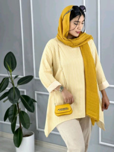 مانتو تونیک نخ پنبه 48021
