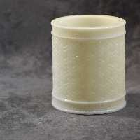 قالب سیلیکونی گلدان استوانه طرح دار اسلیمی 8