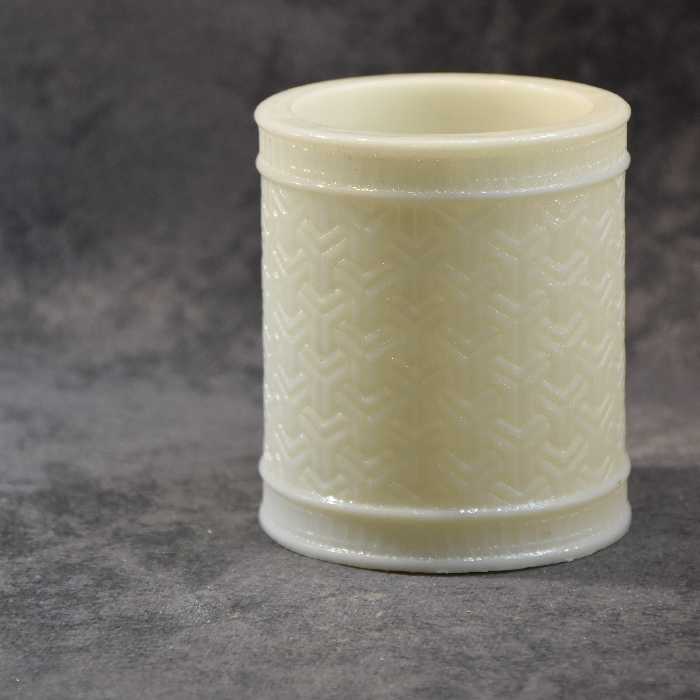 قالب سیلیکونی گلدان استوانه طرح دار اسلیمی 8