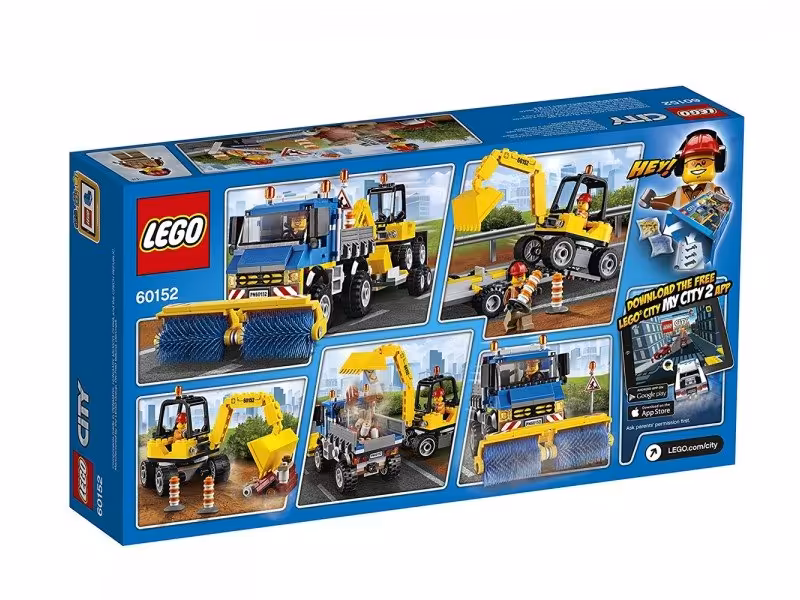 Sweeper And Excavator lego 60152
