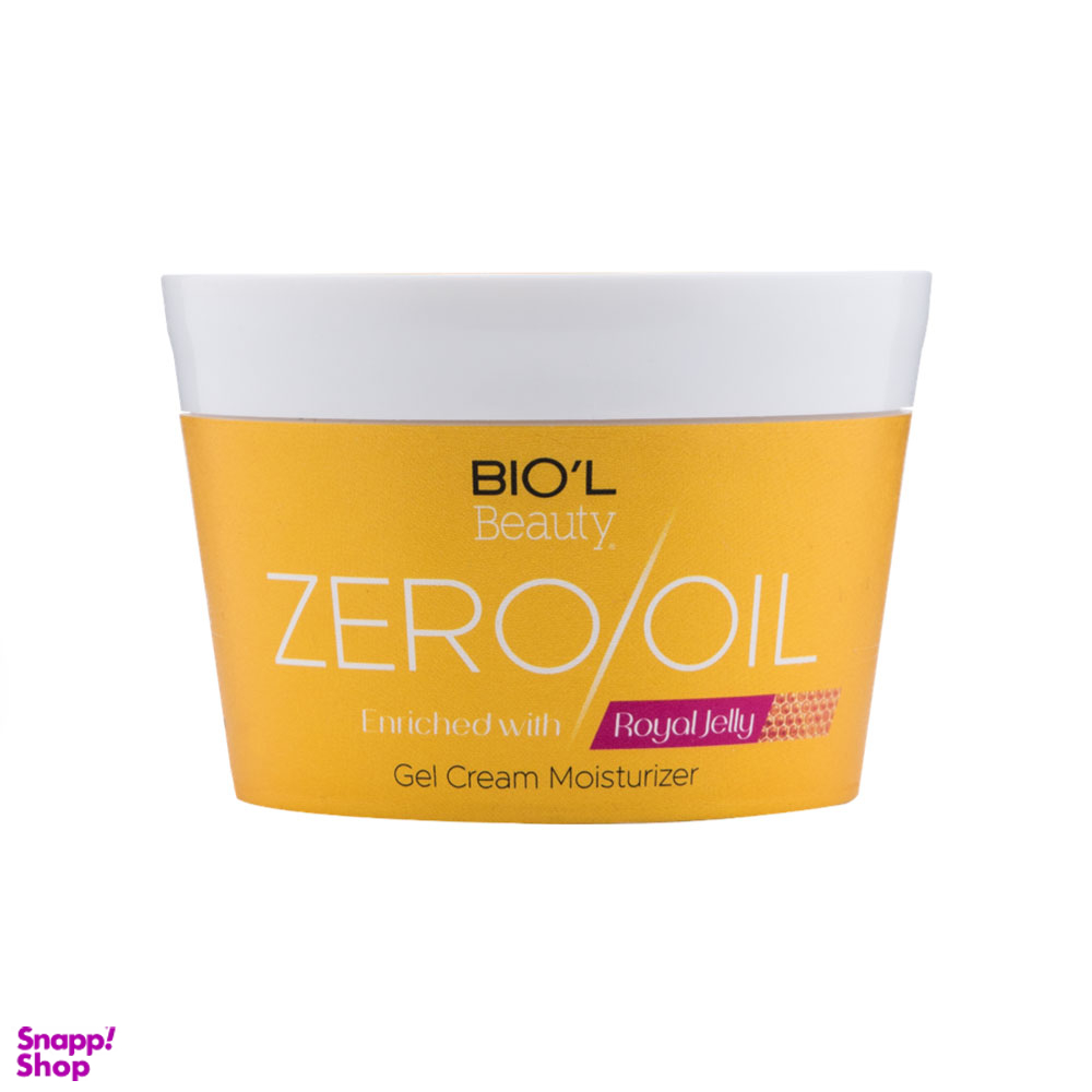 ژل کرم کاسهای بیول (Biol) مدل Zero Oil حاوی رویال ژلی مناسب انواع پوست 200 میلی لیتر