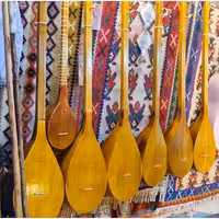 دمبوره افغانی از جنس توت خالص دوتار 2تار 
