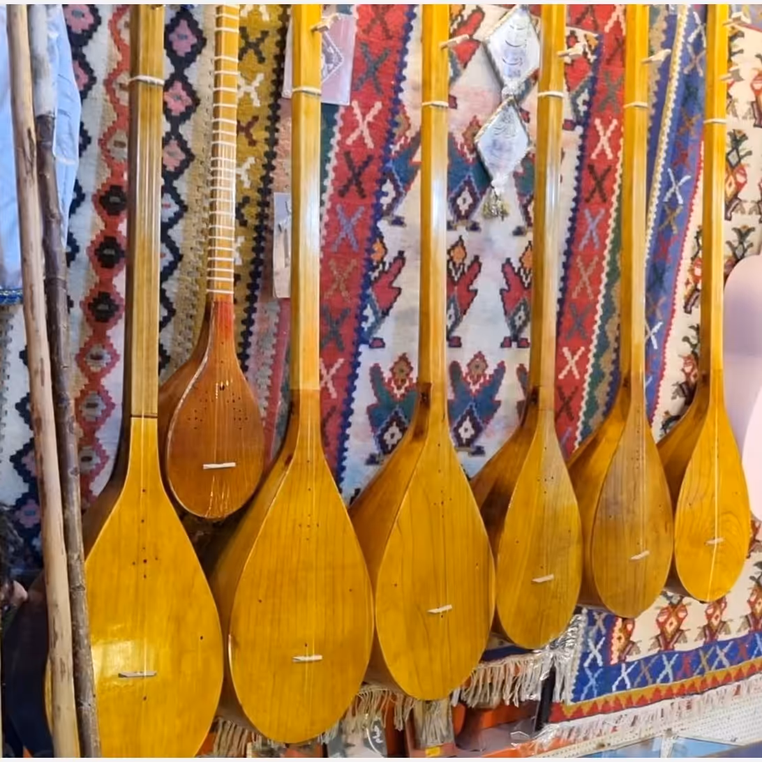 دمبوره افغانی از جنس توت خالص دوتار 2تار 