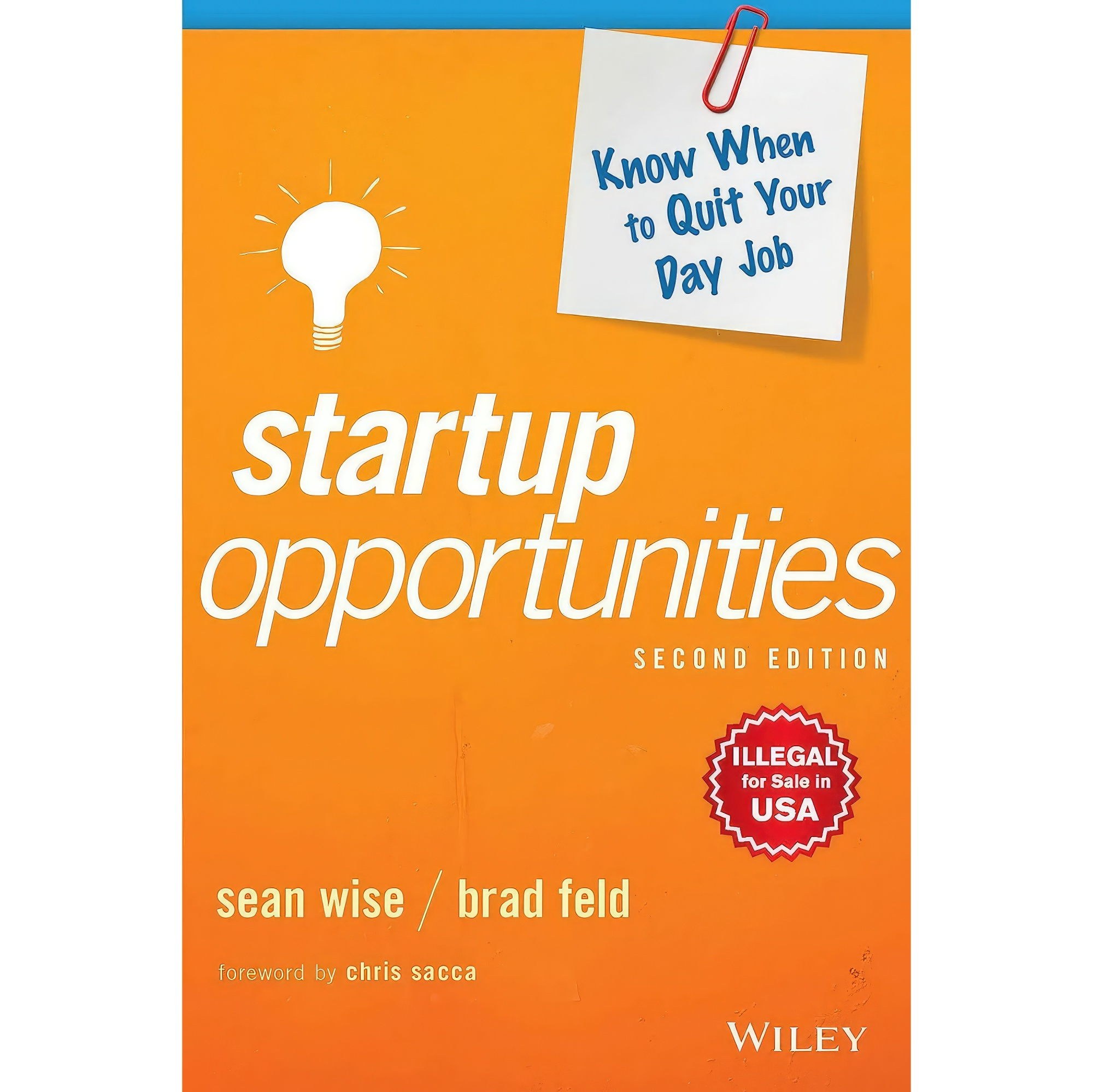 کتاب زبان اصلی Startup Opportunities nd ed Hardcover Sean Wise انتشارات WILEY