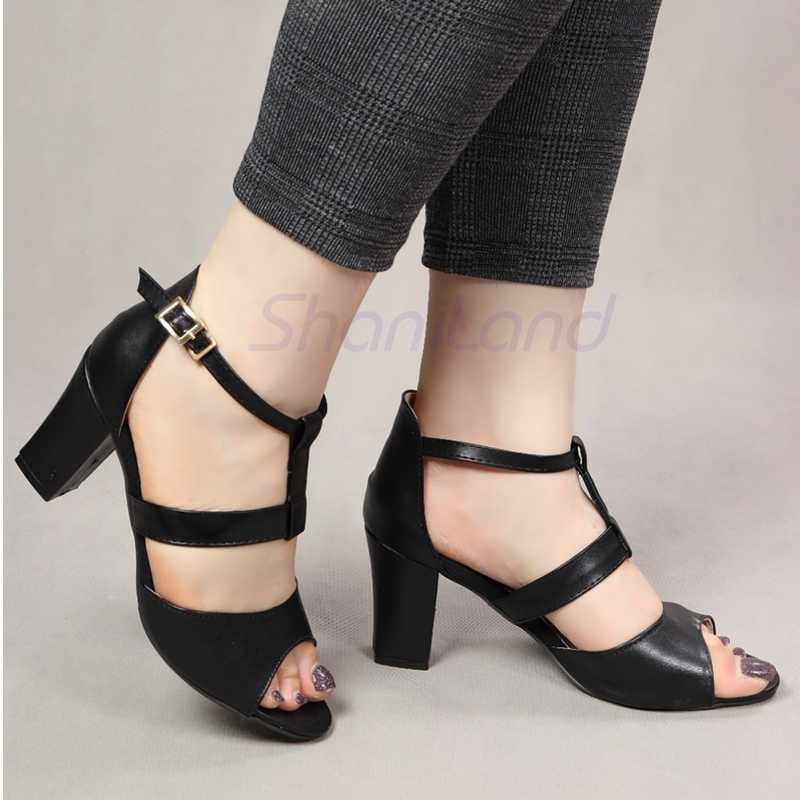 کفش مجلسی پاشنه دخترانه و زنانه رکاب دار بسیار خوش پا وباکیفیت سایز 37تا 40