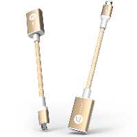 آداپتور آدام المنتس ADAM ELEMENTS مدل PeAk AFB13 تبدیل میکرو USB به USB طلایی - Hiapple.ir