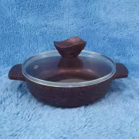تابه 2 دسته گرانیتی سایز 18 پیلو PILAU قرمز شرابی
