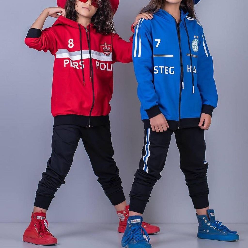 سویشرت شلوار ورزشی،مناسب 6 تا 12 سال، جنس دورس پنبه درجه یک، کیفیت تضمینی،  برند