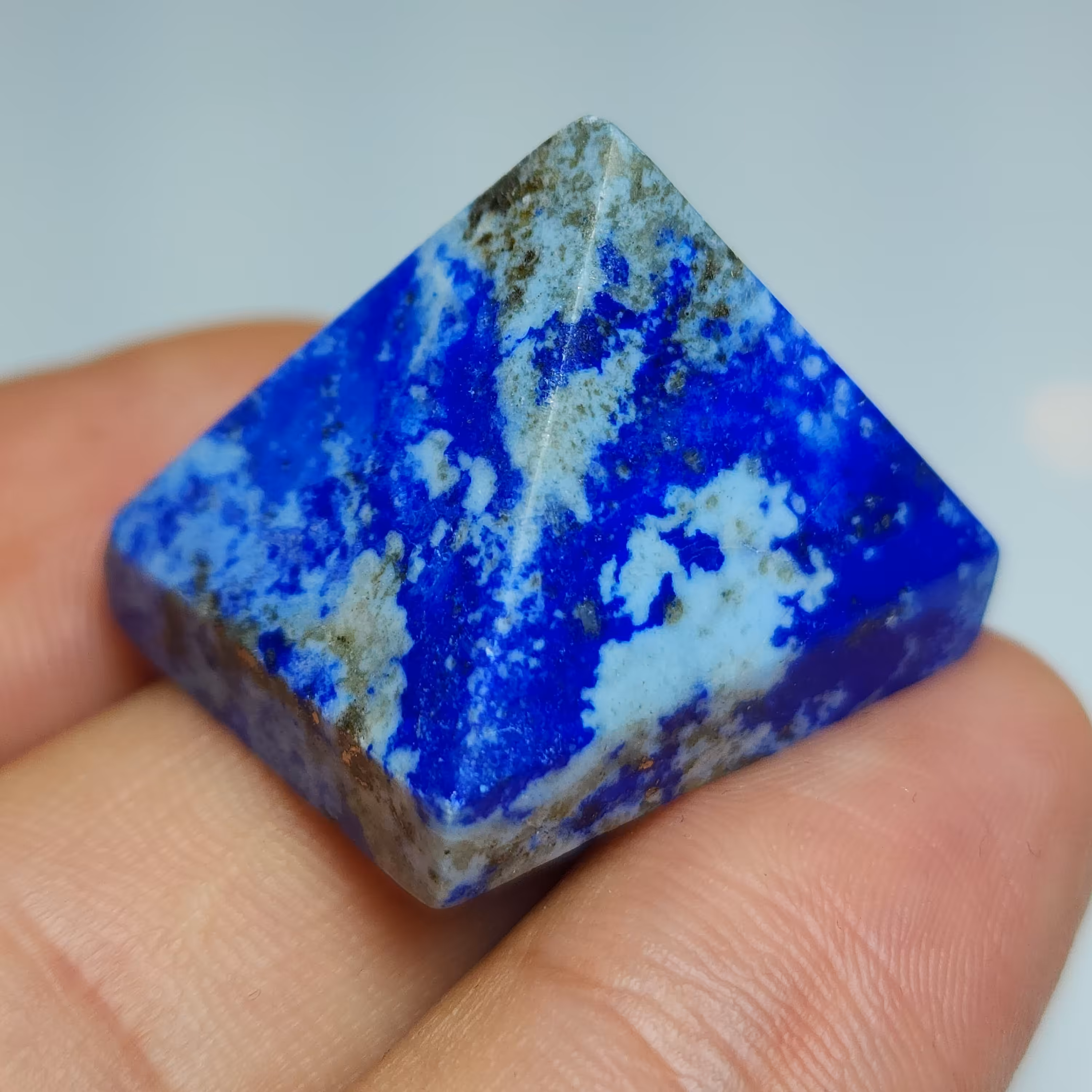 هرم لاجورد اصل و طبیعی افغانستان (سایز1)