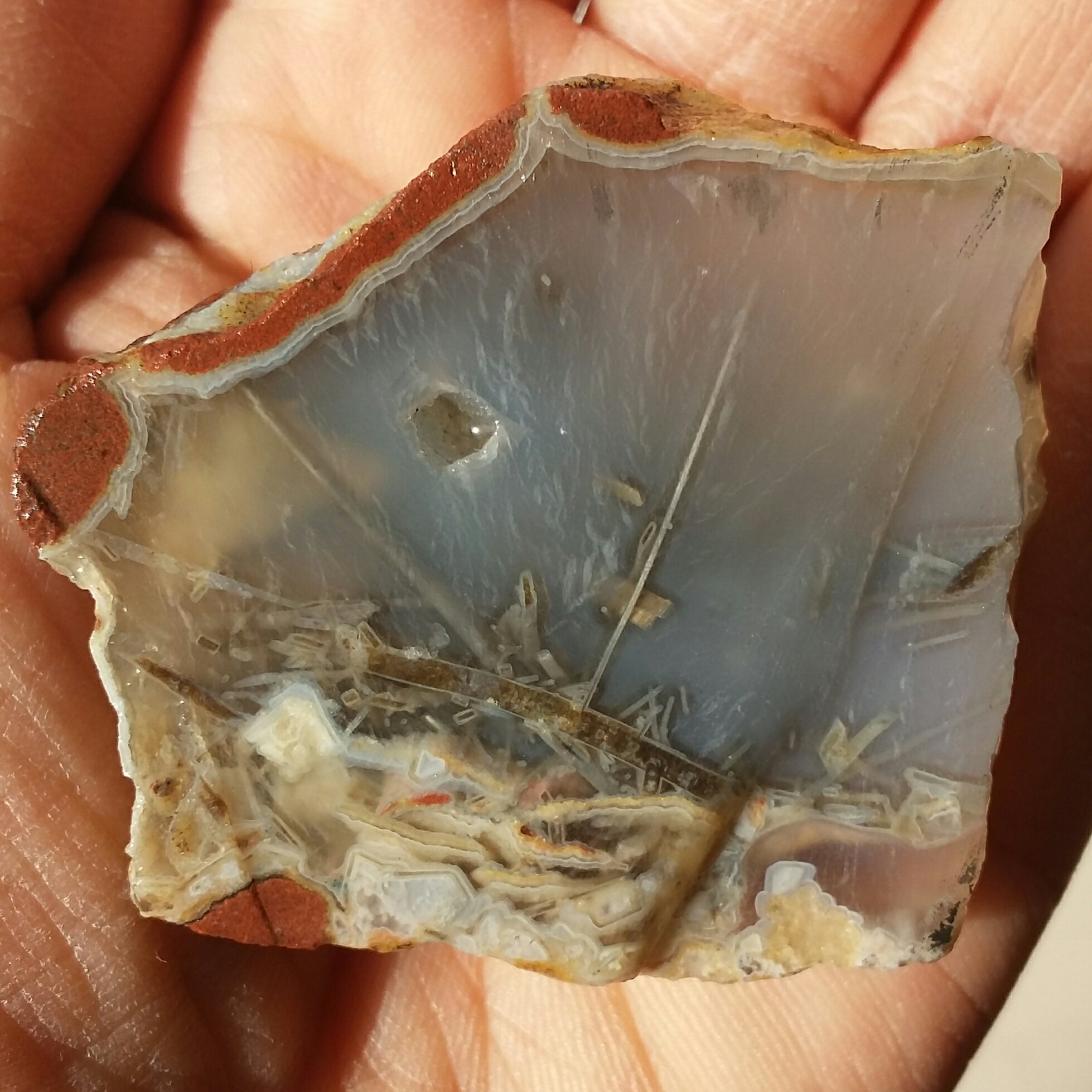 اسلایس سنگ راف عقیق رتایل کشیده محشر دیدنی کاملا طبیعی شاهکار خلقت کمیاب