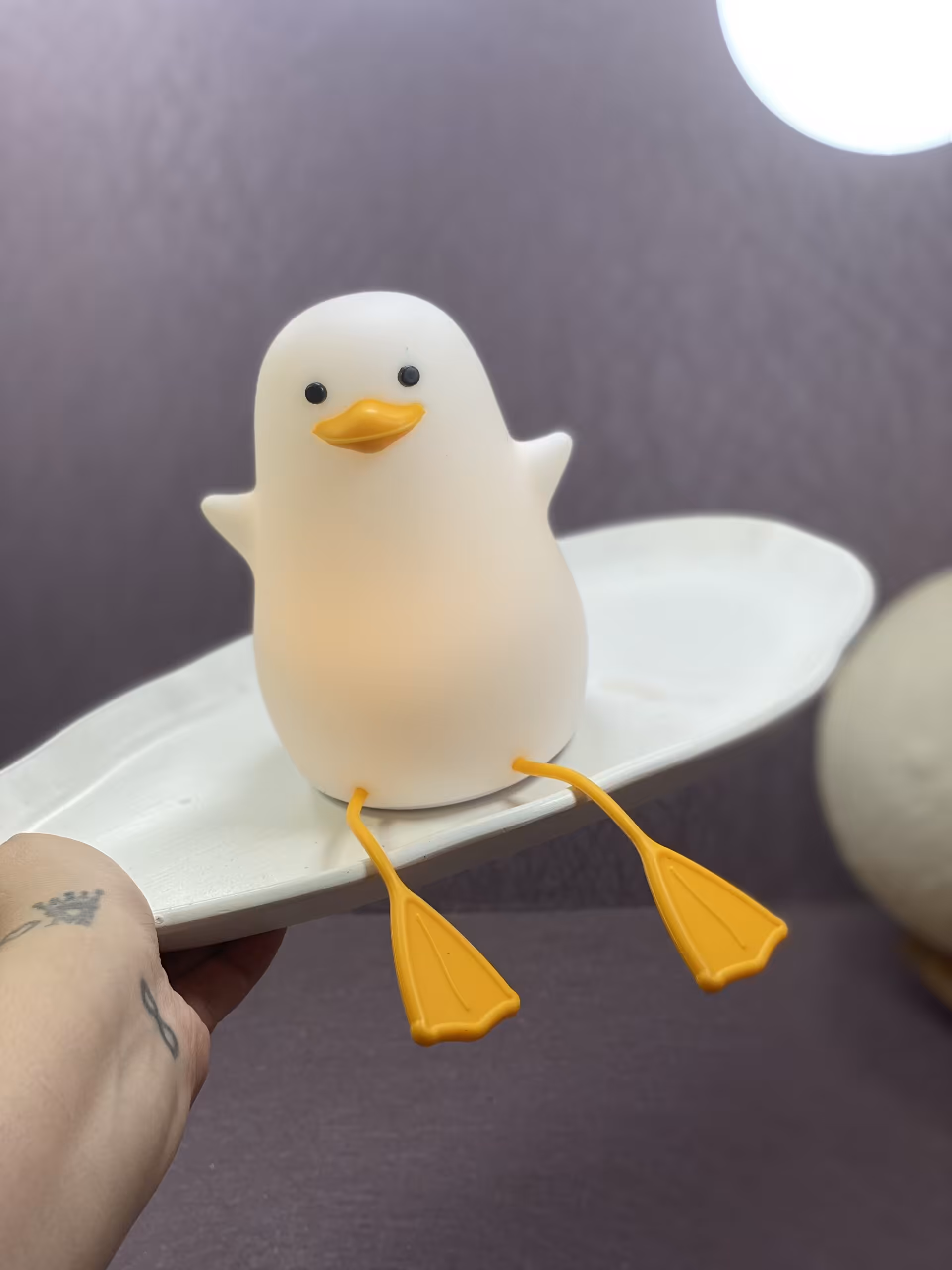 چراغ خواب سیلیکونی اردک