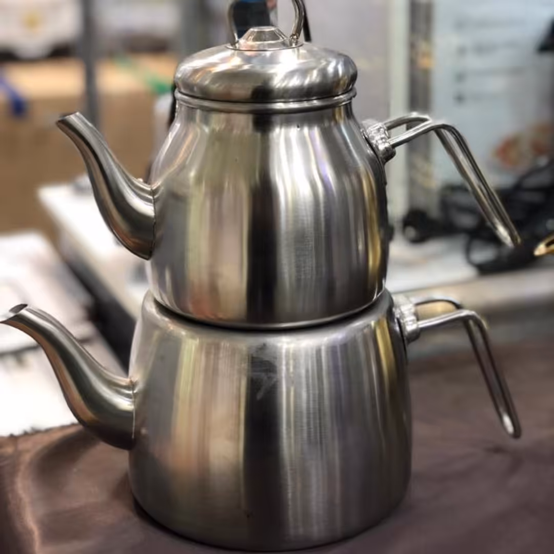 کتری و قوری استیل یونیک (لطفاً قبل از ثبت سفارش به ما اطلاع دهید حتما موجودی چک کنید در گفتگو باهامون 