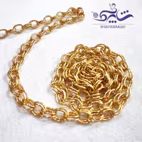 زنجیر دوبل طلایی رنگ ثابت