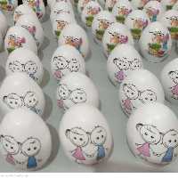 تخم مرغ سفالی قابل شستشو در طرحههای مختلف