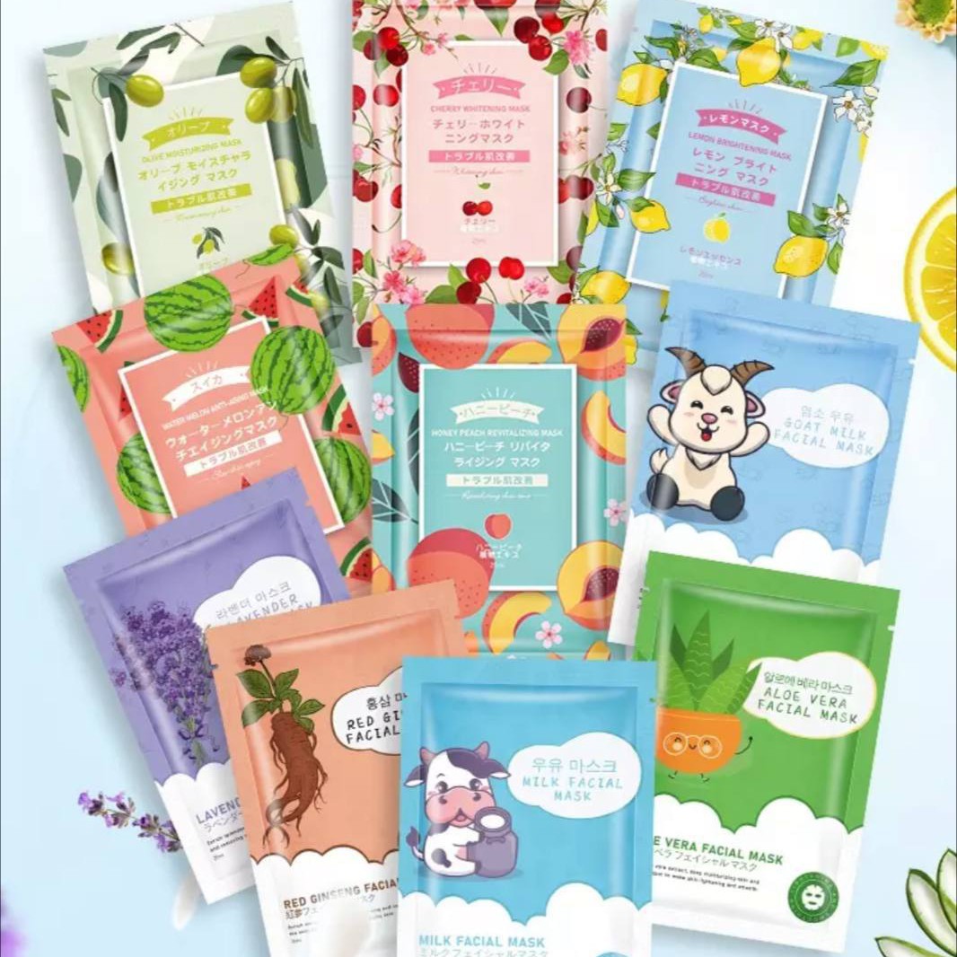 ماسک های نقابی گیاهی و میوه ای مویام 
اورجینال 
کیفیت عالی 