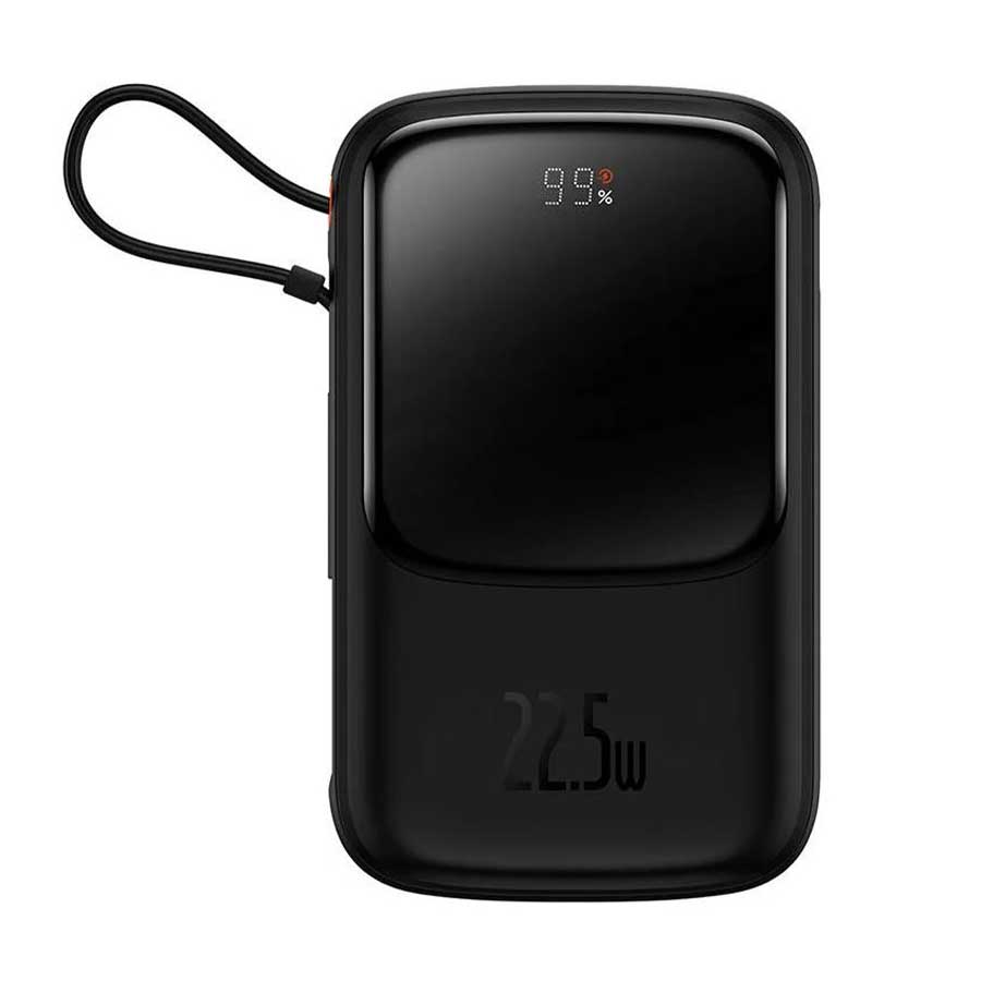قیمت و خرید پاوربانک بیسوس مدل Qpow Pro PPQD020101 225W ظرفیت 10000mAH همراه کابل متصل Type-C | یاس ارتباط