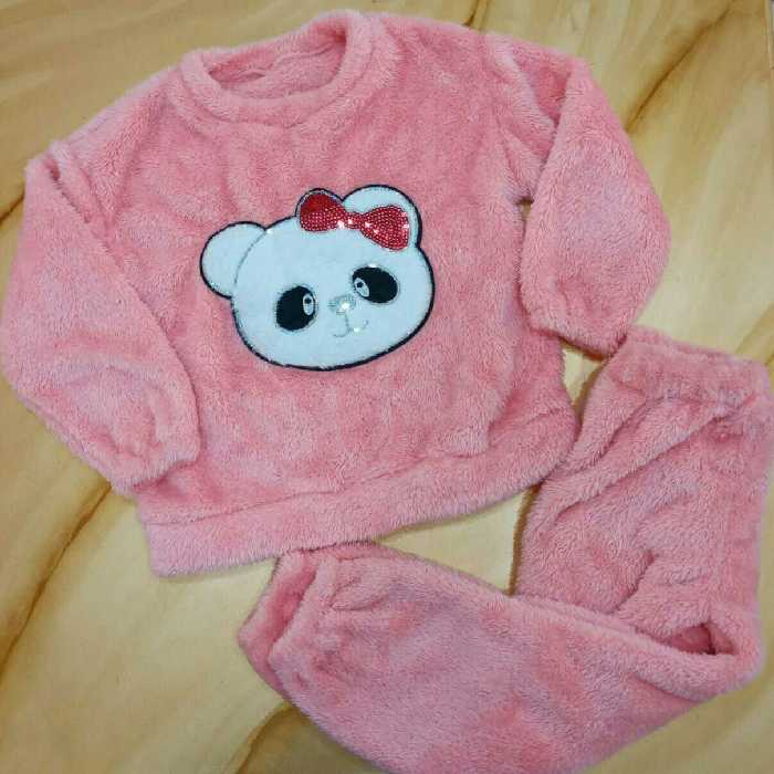 ست بلوز و شلوار دخترانه طرح پاندا ،کار وارداتی ،بسیار زیبا و مناسب 