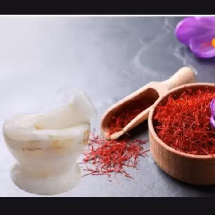 هاون سنگی پایه دار  مرمر  سایز کوچک