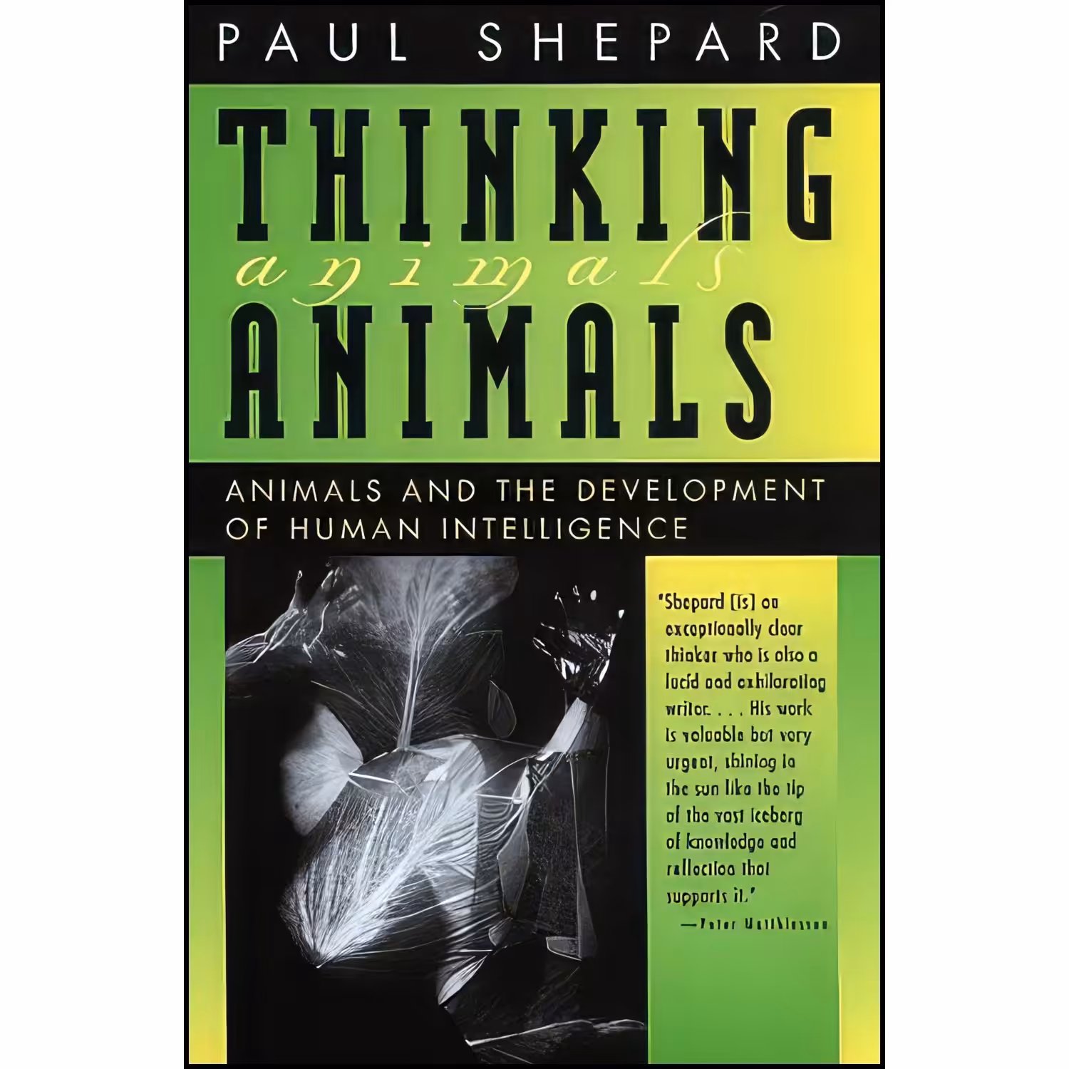 کتاب زبان اصلی Thinking Animals اثر Paul Shepard