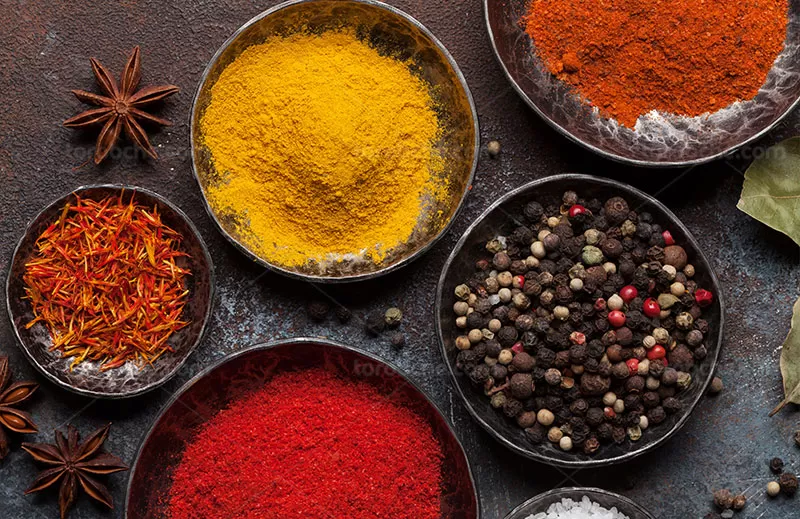 عکس انواع ادویه | گرافیک با طعم تربچه