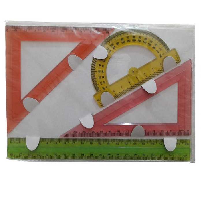 ست خط کش کد 01 مجموعه 4 عددی