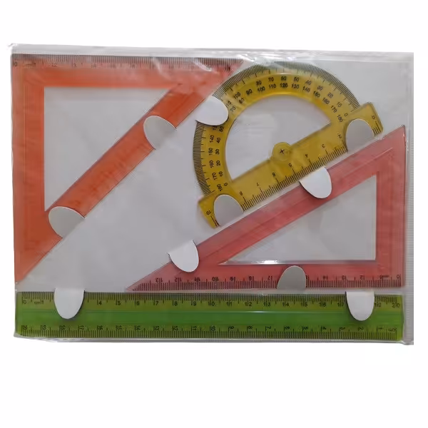 ست خط کش کد 01 مجموعه 4 عددی