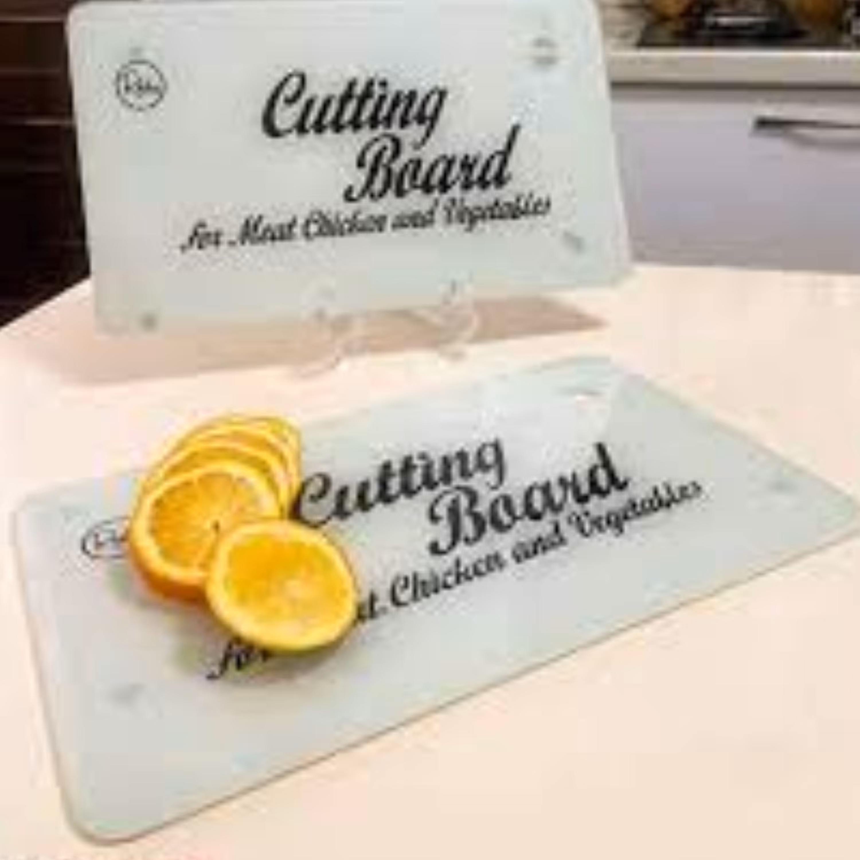 تخته گوشت شیشه ای رایکا  مشکی