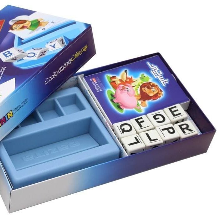 بازی فکری الفبای انگلیسی تاس چین تولیدی آوای باران