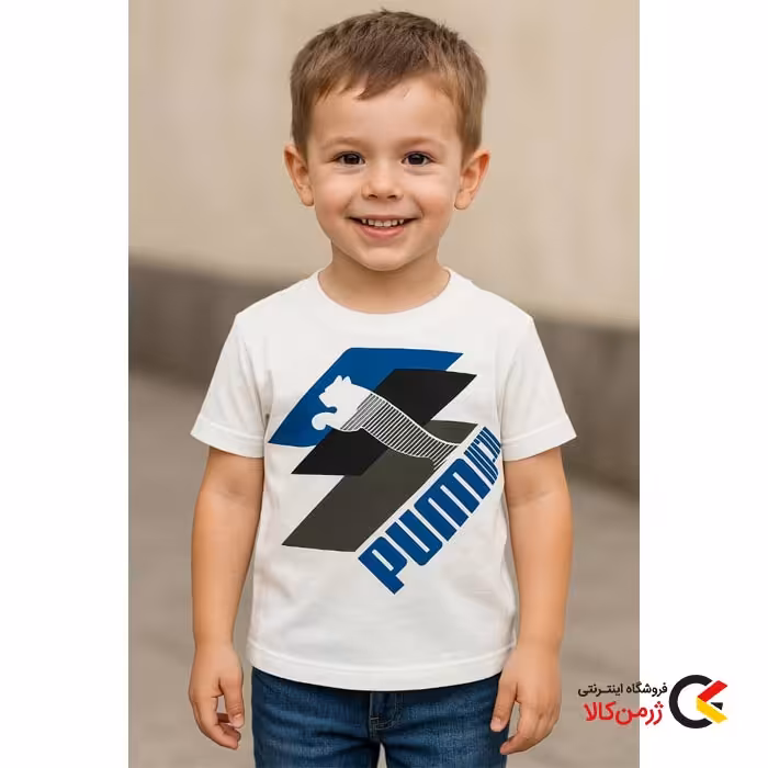 تیشرت سفید بچگانه پوما