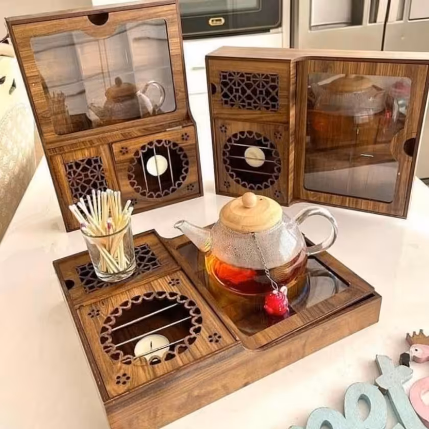 جعبه تی بگ، آجیل و تنقلات وارمردار مستطیلی