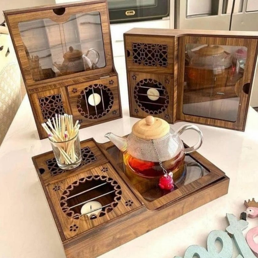 جعبه تی بگ، آجیل و تنقلات وارمردار مستطیلی