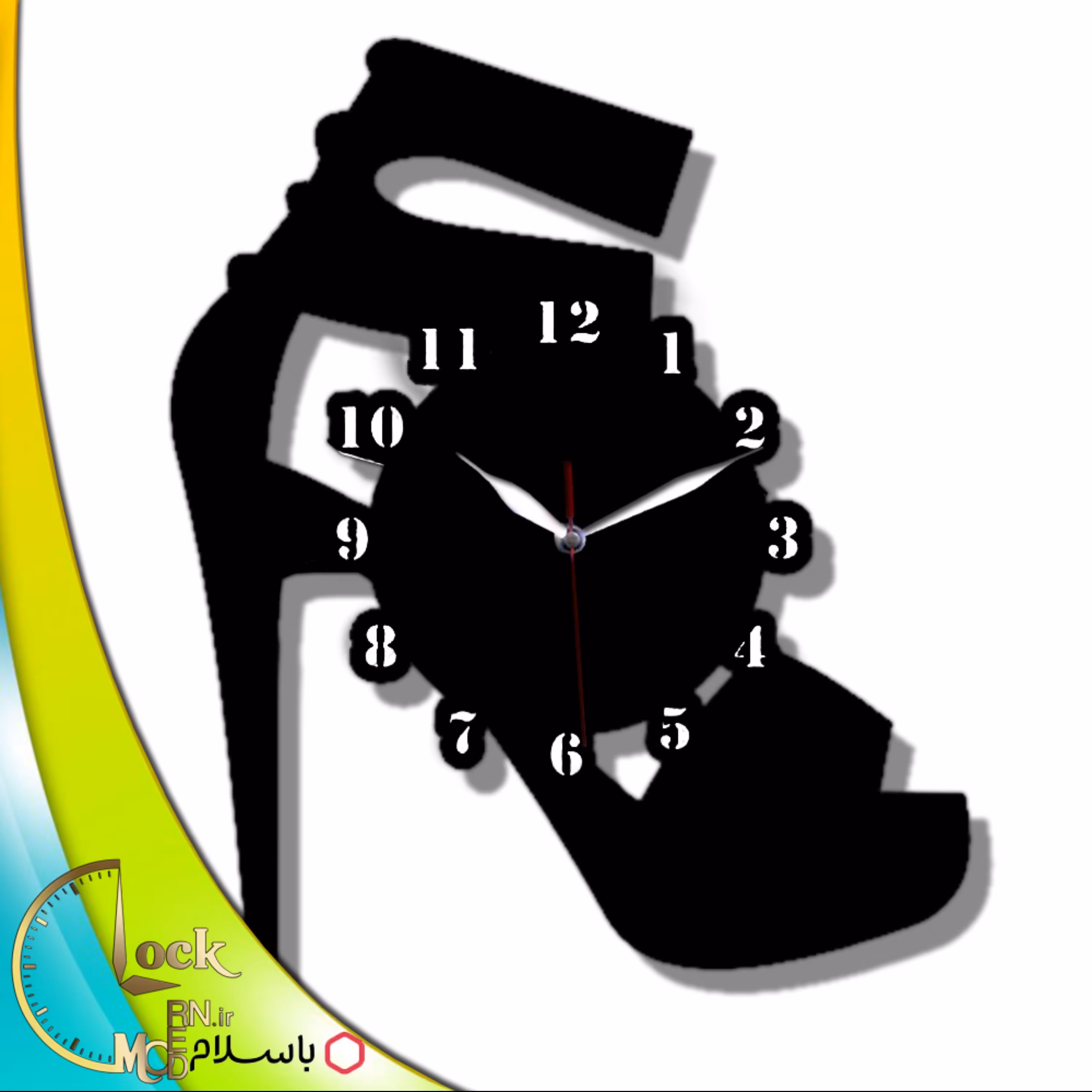 ساعت دیواری طرح کفش کد 496 (پس کرایه)