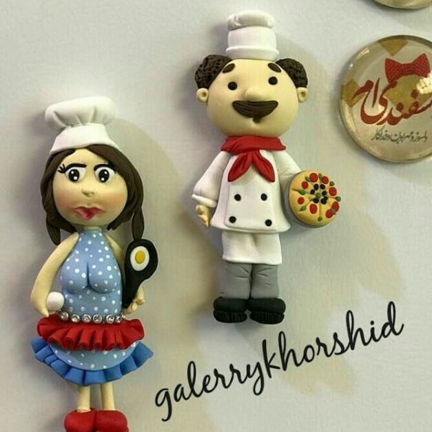 مگنت خمیری آقا و خانم سرآشپز