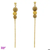 گوشواره طلا 18 عیار زنانه مانچو مدل efg014