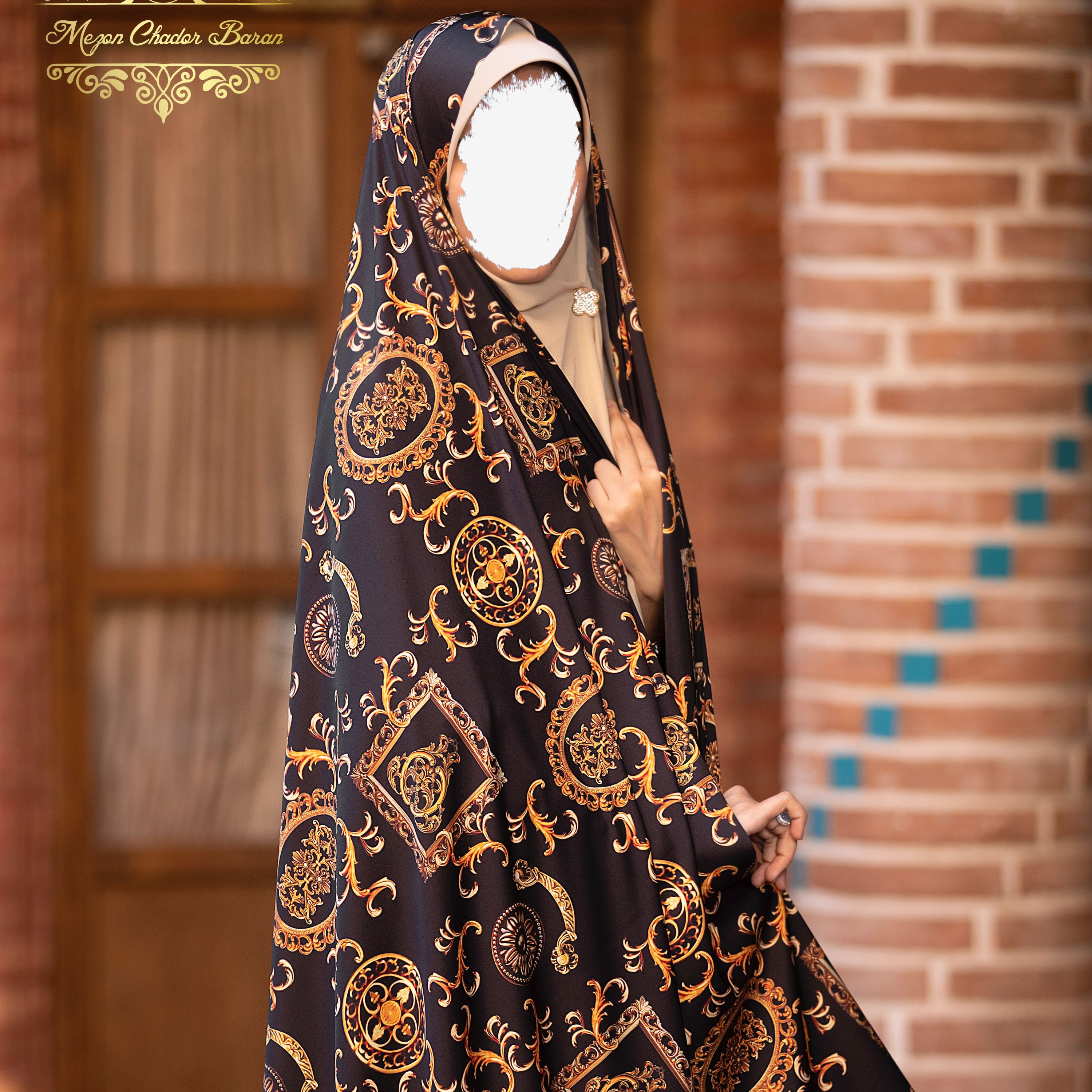 چادرمجلسی ساتن سیلک طرح قاب(محبوب و پرفروش)