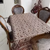 سفره ورومیزی قلمکاری سنتی سایز 2متریسلسله