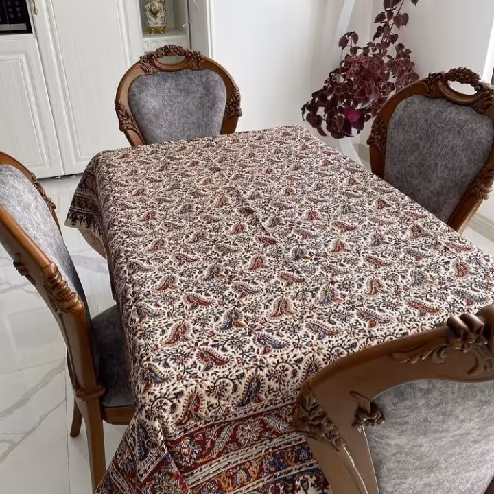 سفره ورومیزی قلمکاری سنتی سایز 2متریسلسله