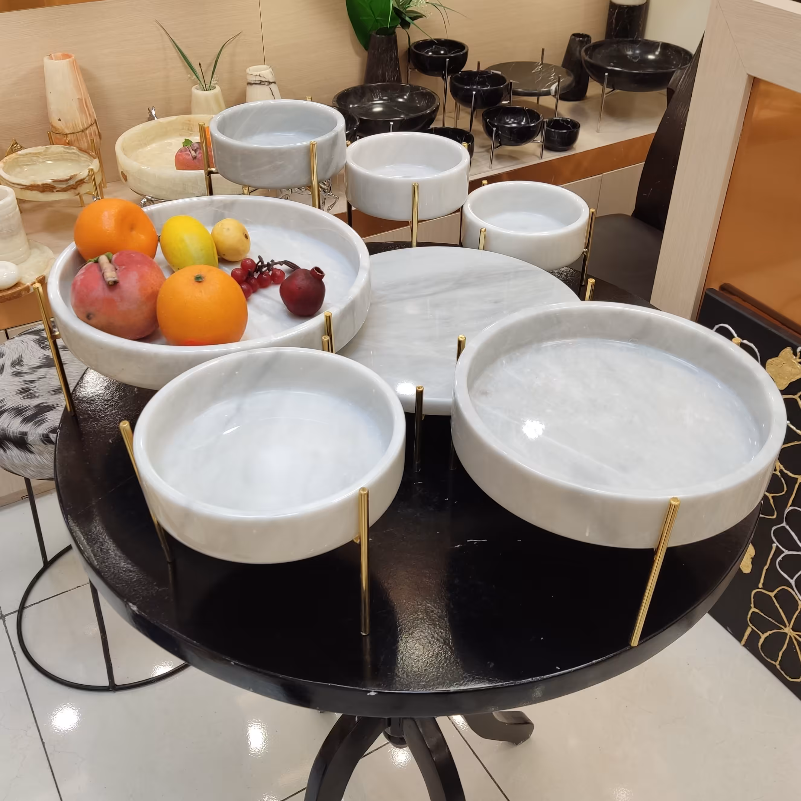 ظروف پذیرایی سنگی 