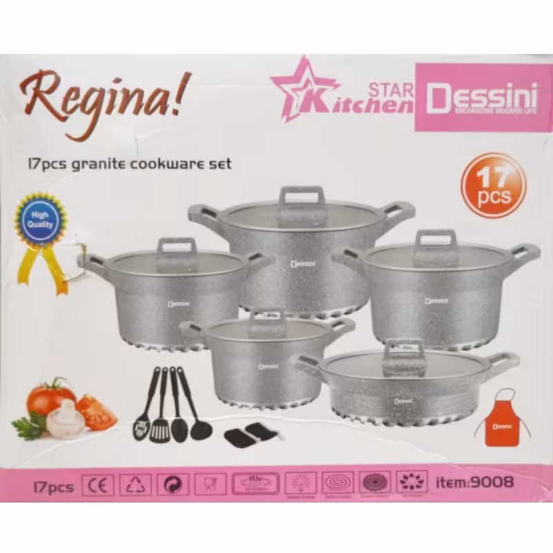 سرویس قابلمه 17 پارچه دسینی مدل 9008